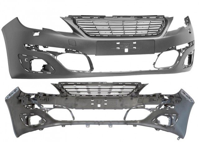 Acessar a peça Para choques  frontal preparado com buracos nevoeiro com buracos lavafarol sem buracos sensores