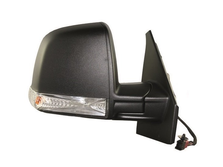 Acessar a peça Espelho direito eletrico, termico, convexo, preto, com pisca-pisca, 6 pins