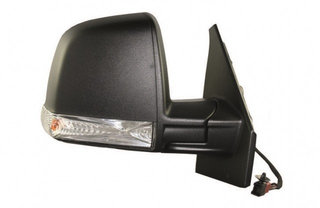 Acessar a peça Espelho direito eletrico, termico, convexo, preto, com pisca-pisca, 6 pins