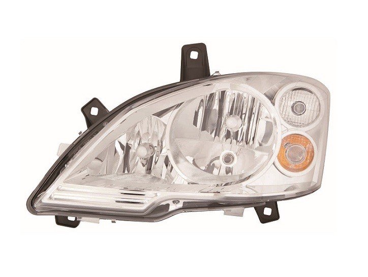 Farol esquerdo eletrico com motor h7+h7+h7 tipo he