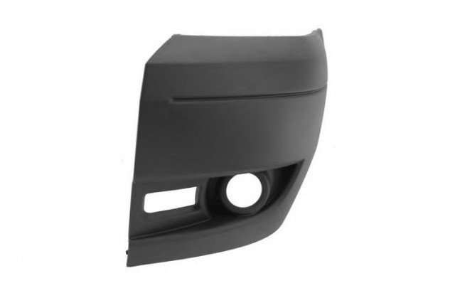 Acessar a peça Ponta para choques frente esquerda preta com buraco nevoeiro