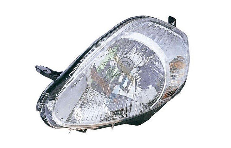 Farol esquerdo eletrico com motor/base cromada h4/8 pins 2008-> Farol esquerdo eletrico com motor/base cromada h4/8 pins 2008->