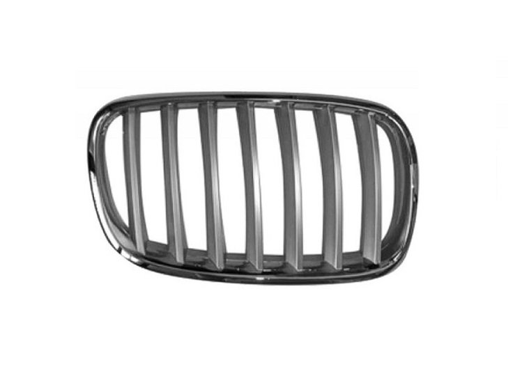 Grelha direita preto - cromado