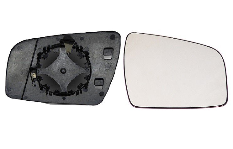 Vidro com suporte direito convexo 2009->