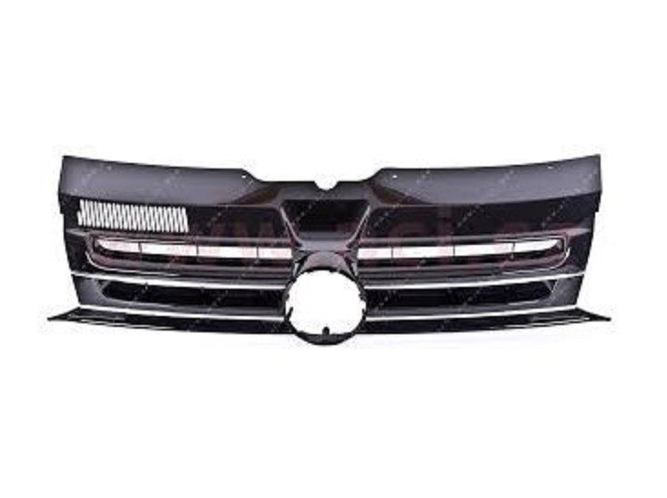 Acessar a peça Grelha frente preta e cromada