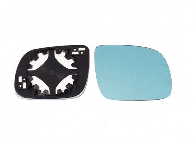 Acessar a peça Vidro com suporte direito convexo, azul, modelo pequeno