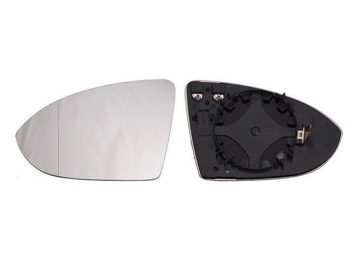 Vidro + suporte espelho esquerdo aquecido (lateral) [grande angular]