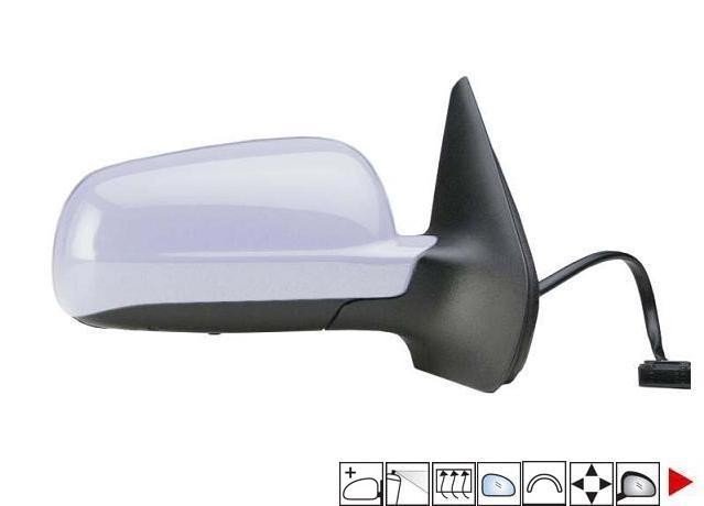 Acessar a peça Espelho retrovisor direito elétrico, convexo, azul, aquecido, preparado (5 pinos) (modelo grande) Acessar a peça Espelho retrovisor direito elétrico, convexo, azul, aquecido, preparado (5 pinos) (modelo grande)