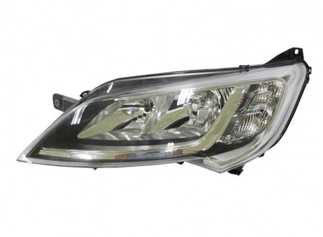 Acessar a peça Farol esquerdo eletrico com motor/base cromada h7+h7+w21/5w+wy21w tipo a