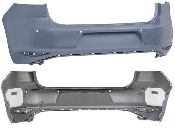 Acessar a peça Para choques traseiro preparado com buracos sensores e assistente estacionamento gti 2012->