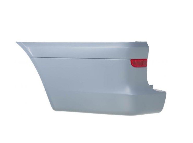Ponta para choques traseiro esquerda primario com retrorreflector chassis largo