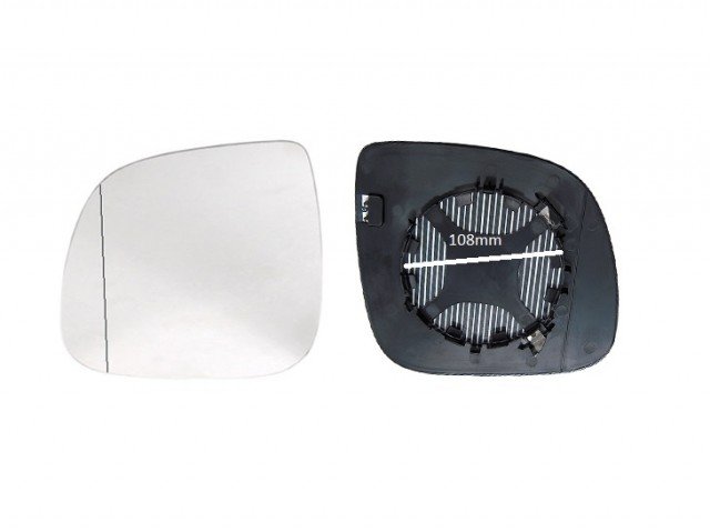 Acessar a peça Vidro + apoio espelho esquerdo aquecido [grande angular] (108mm)