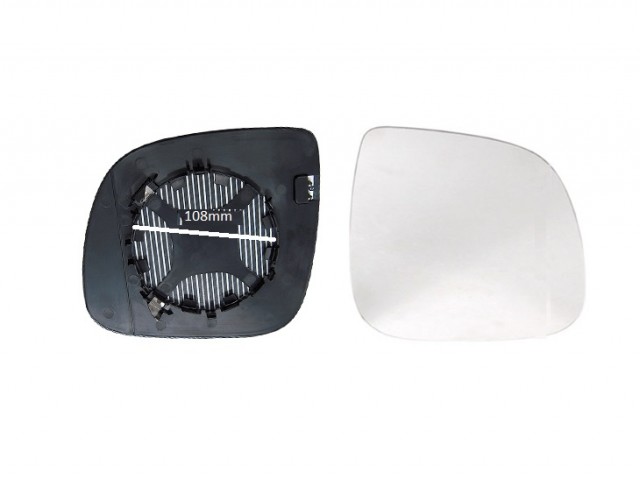 Acessar a peça Vidro + suporte espelho retrovisor direito aquecido (108mm)