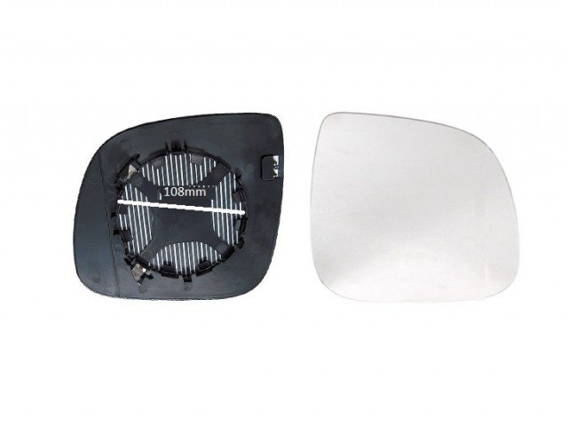 Acessar a peça Vidro + suporte espelho retrovisor direito aquecido (108mm)