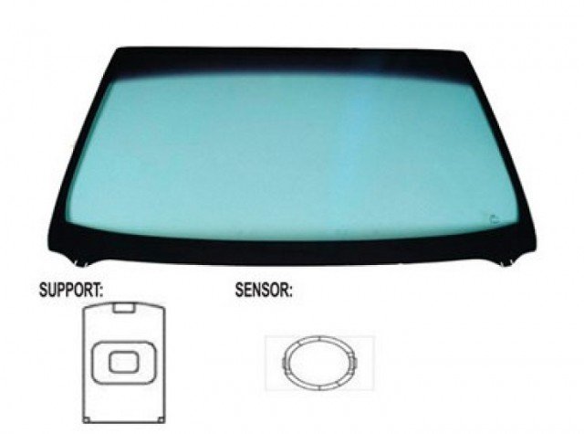 Acessar a peça Para-brisas verde controlo solar serigrafia modificada baseesp. sensor chuva/luz janela