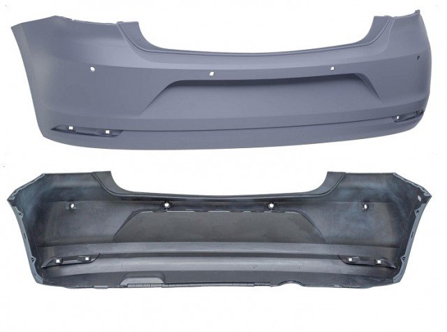 Acessar a peça Para choques traseiro preparado escape pequeno com buracos sensores para câmara