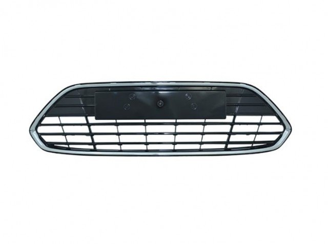 Acessar a peça Grelha central para choques frente preta com quadro cromado Acessar a peça Grelha central para choques frente preta com quadro cromado