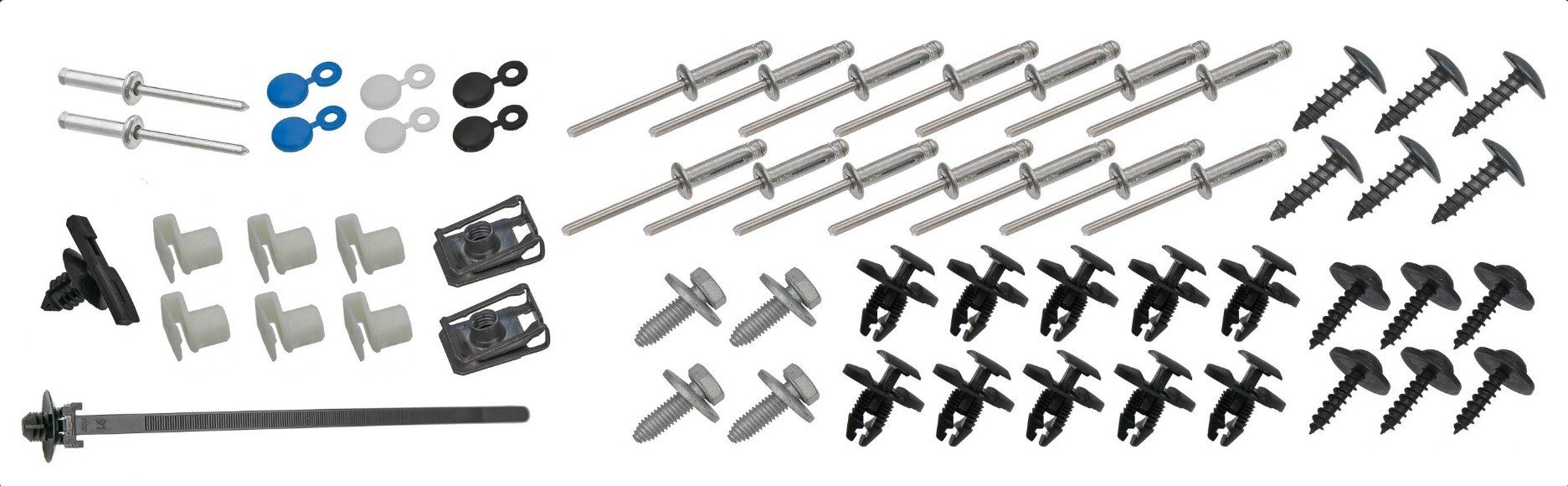 Kit completo de fixação do para choques frente