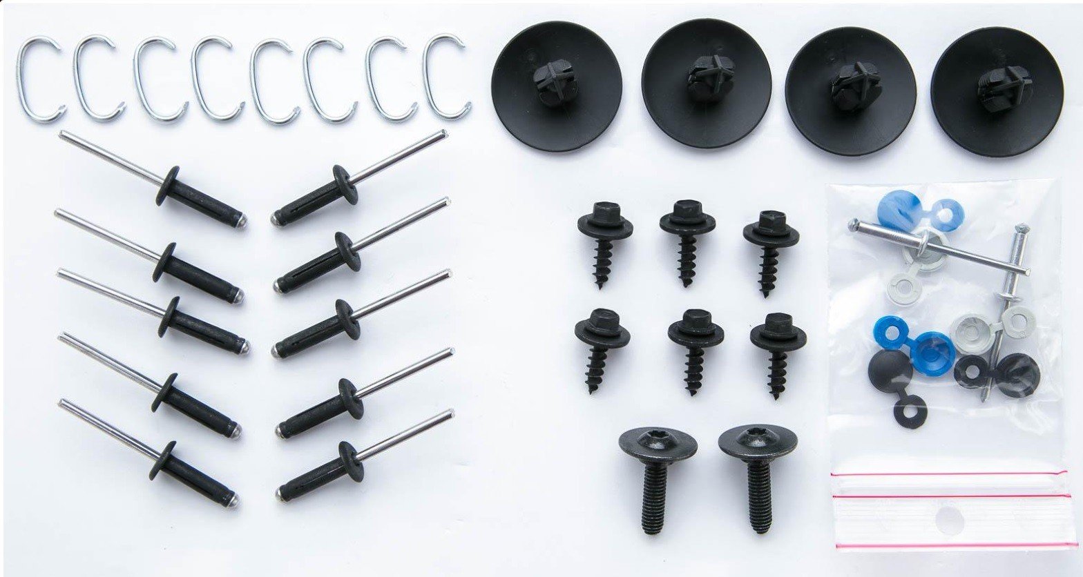 Kit de fixação para reparação do para choques frente