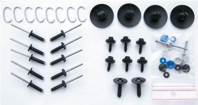 Acessar a peça Kit de fixação para reparação do para choques frente Acessar a peça Kit de fixação para reparação do para choques frente