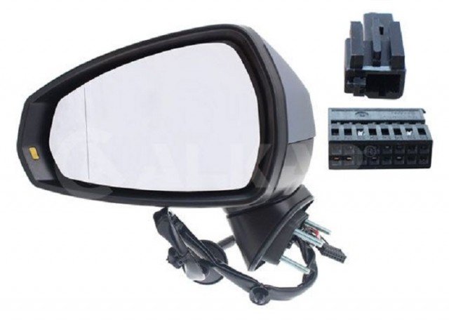 Acessar a peça Espelho retrovisor esquerdo, elétrico, asférico, aquecido, preparado, com indicador, side (8 pinos) (3/5 pts)