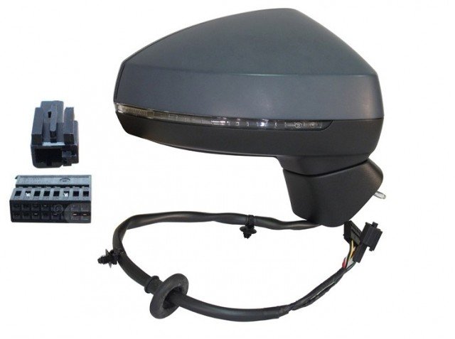 Acessar a peça Espelho dir. eletrico,convexo,termico,preparado,com pisca,2 conectores,8 pins,4 portas