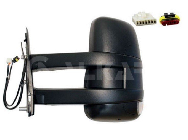 Acessar a peça Espelho retrovisor elétrico esquerdo, convexo, aquecido, com indicador, sonda (longo) (11 pinos)