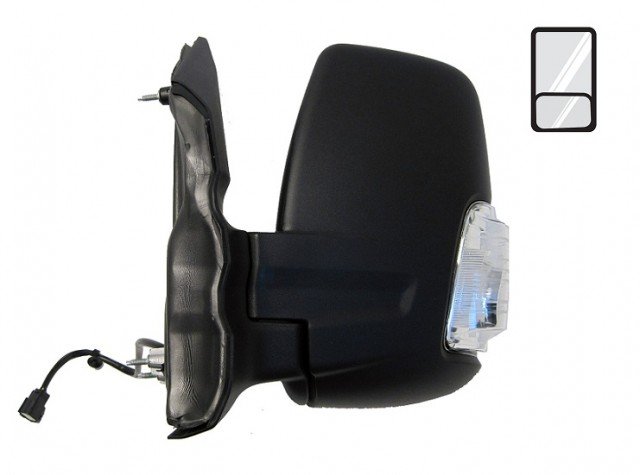 Acessar a peça Retrovisor esquerdo elétrico, aquecido, rebatível + pisca branca [curto]