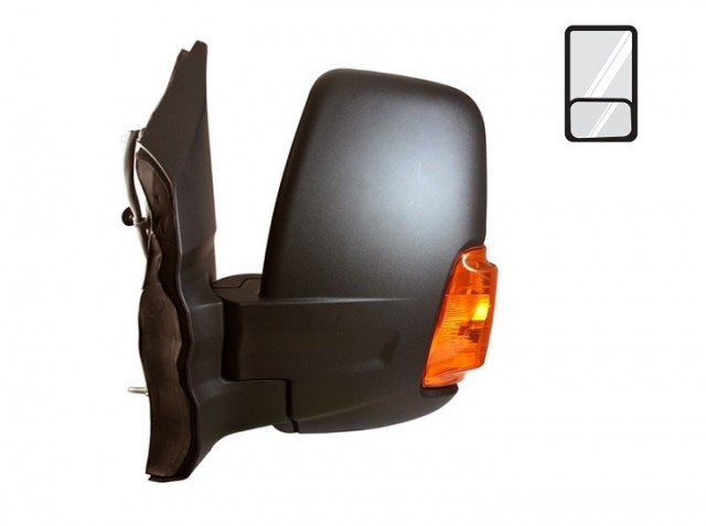 Acessar a peça Retrovisor esquerdo elétrico, aquecido, rebatível + pisca âmbar [curto]