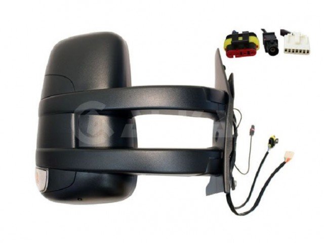 Acessar a peça Espelho retrovisor elétrico direito, convexo, aquecido, com indicador, com antena (Long) (9 pinos)