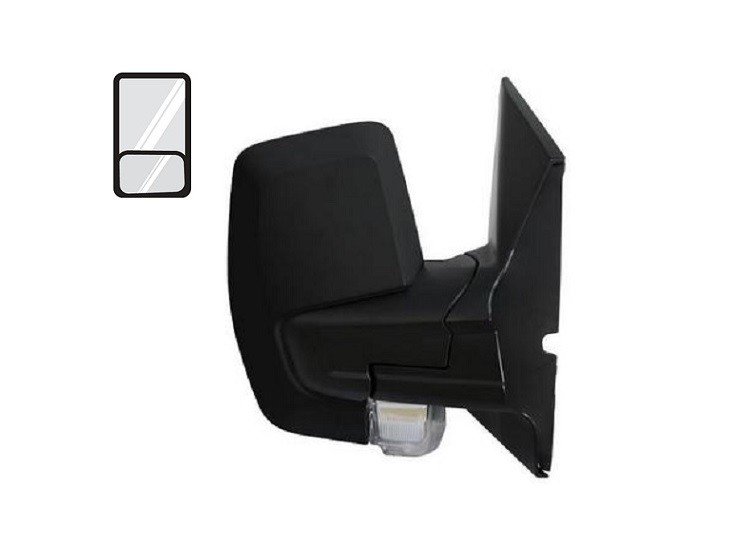 Acessar a peça Espelho direito com ângulo morto, manual, convexo, com pisca-pisca, 2 pins