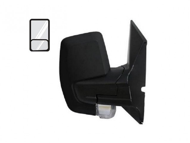 Acessar a peça Espelho direito com ângulo morto, manual, convexo, com pisca-pisca, 2 pins