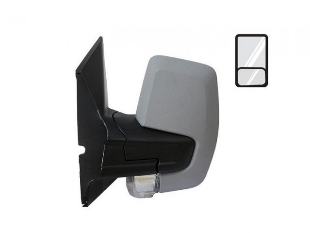 Acessar a peça Espelho esquerdo com ângulo morto, manual, convexo, preparado, com pisca, 2 pins