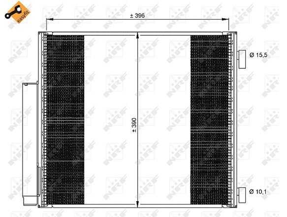 Acessar a peça Condensador de climatização Acessar a peça Condensador de climatização