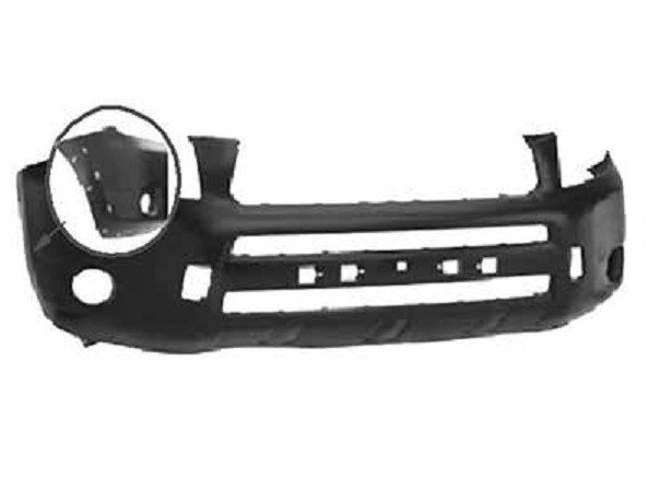 Pára-choques dianteiro com primer com furos para guarnição TOYOTA RAV 4 Primário, a pintar à cor da viatura com furos para faróis de nevoeiro e furos para guarnição.  pour TOYOTA RAV 4 Pára-choques dianteiro com primer com furos para guarnição TOYOTA RAV 4 Primário, a pintar à cor da viatura com furos para faróis de nevoeiro e furos para guarnição.  pour TOYOTA RAV 4