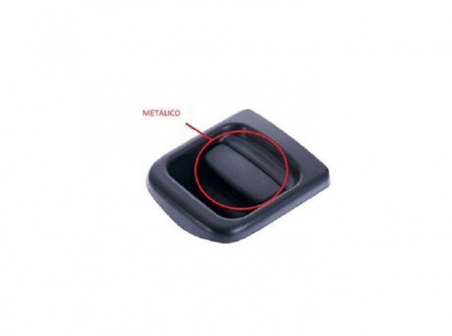 Acessar a peça Puxador exterior porta frente esquerda preto - metalizado Acessar a peça Puxador exterior porta frente esquerda preto - metalizado