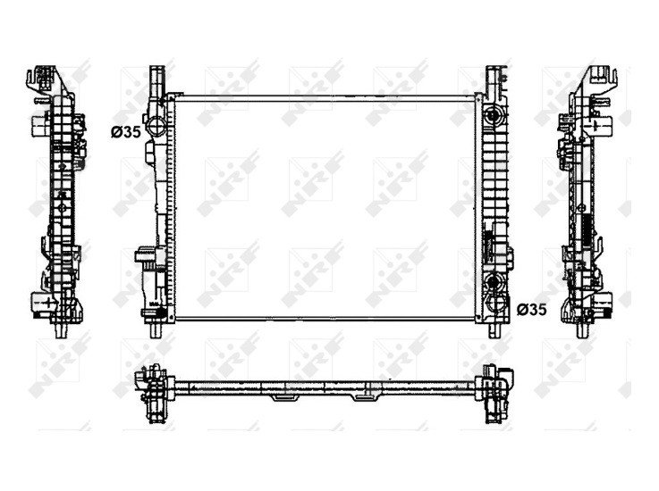 Radiador a150 - a160 - a170 - a180 - a200 MERCEDES CLASE A  pour MERCEDES CLASE A Radiador a150 - a160 - a170 - a180 - a200 MERCEDES CLASE A  pour MERCEDES CLASE A