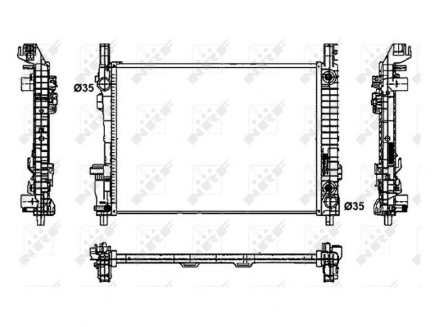 Acessar a peça Radiador a150 - a160 - a170 - a180 - a200