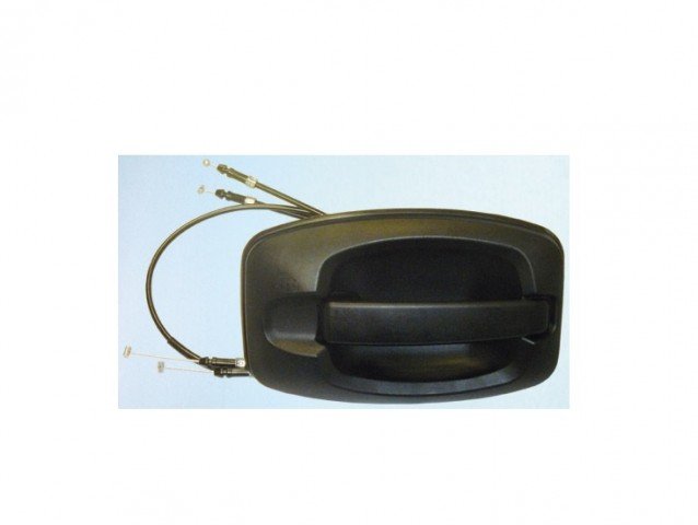 Acessar a peça Puxador exterior  porta de correr reversível preta Acessar a peça Puxador exterior  porta de correr reversível preta