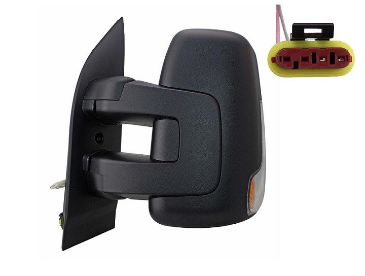 Acessar a peça Espelho retrovisor manual esquerdo + pisca + sonda [Curto]