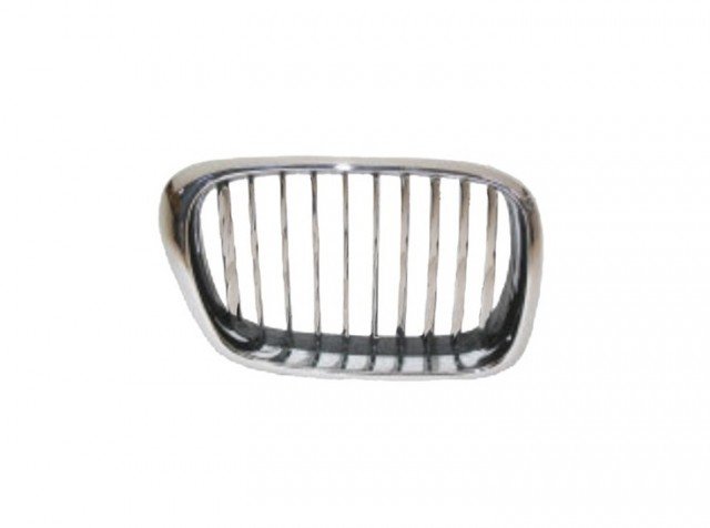 Acessar a peça Grelha lateral direita quadrocromado/lamas cromadas