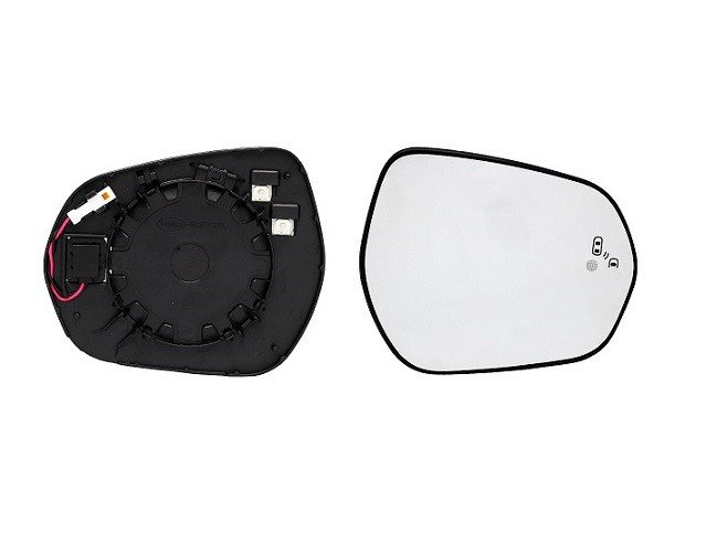 Acessar a peça Vidro + suporte espelho esquerdo aquecido (lateral) [grande angular]