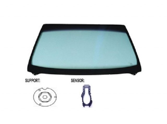 Acessar a peça Para-brisas verde ctrl solar serigr.mod.base esp.sensor modificado chuva/luz friso inf janela