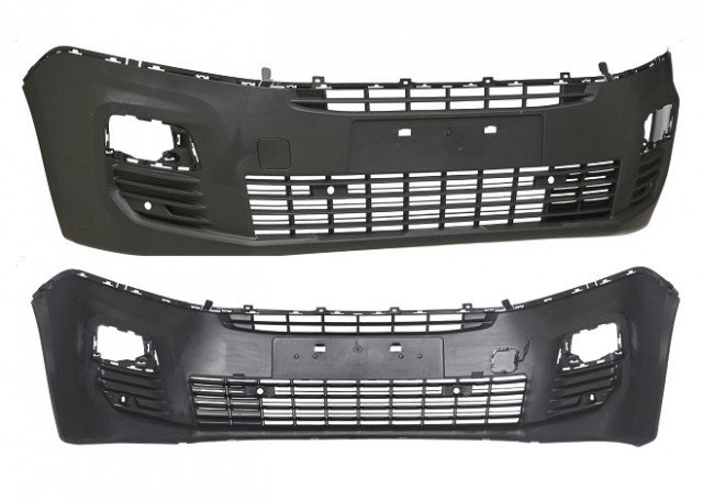 Acessar a peça Para choques frente preto com4 buracos sensores Acessar a peça Para choques frente preto com4 buracos sensores