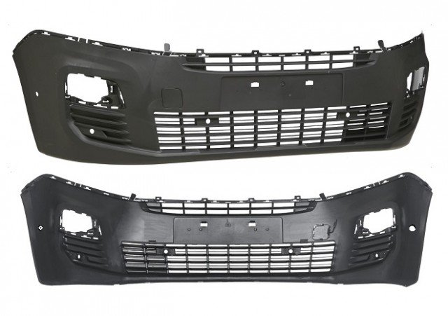 Acessar a peça Para choques frente inferior preto 6 sensores