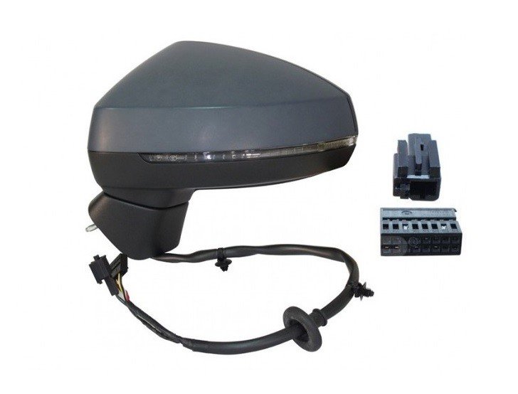 Acessar a peça Espelho retrovisor esquerdo elétrico, asférico, aquecido, revatíbel, preparado, com indicador (12 pinos)