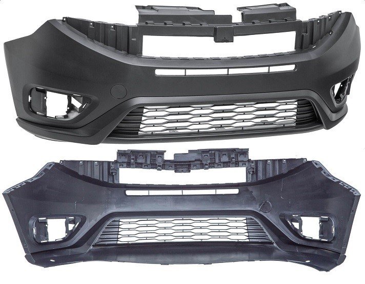 Acessar a peça Para choques frente preto com buracos nevoeiro 01/2015->