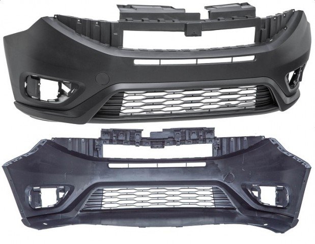 Acessar a peça Para choques frente preto com buracos nevoeiro 01/2015->