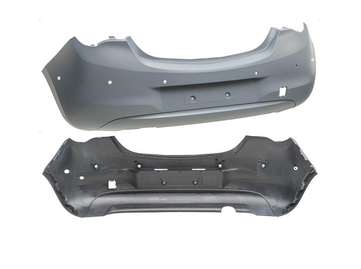 Acessar a peça Para choques traseiro preparado com buracos sensores com buracos assistente estacionamento