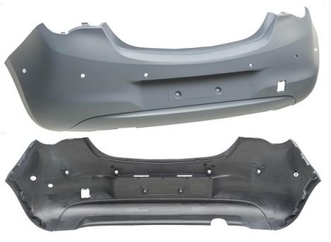 Acessar a peça Para choques traseiro preparado com buracos sensores com buracos assistente estacionamento